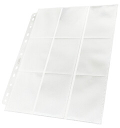 Plastficka 18-Pocket Side Load Vit x10 Gamegenic - Passar Double Sleeve